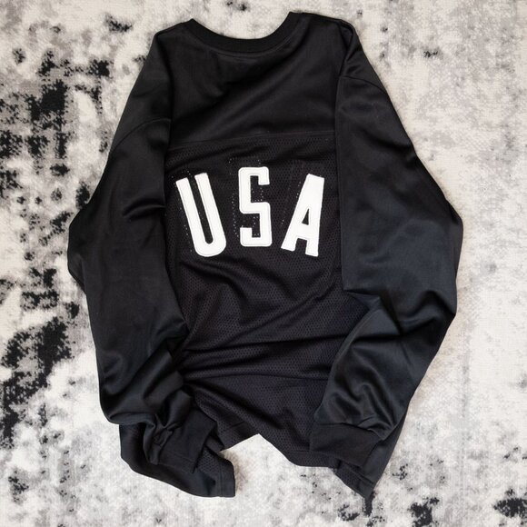 Stampd Black USA Panel Long Sleeve Jersey - Picture 2 of 8
